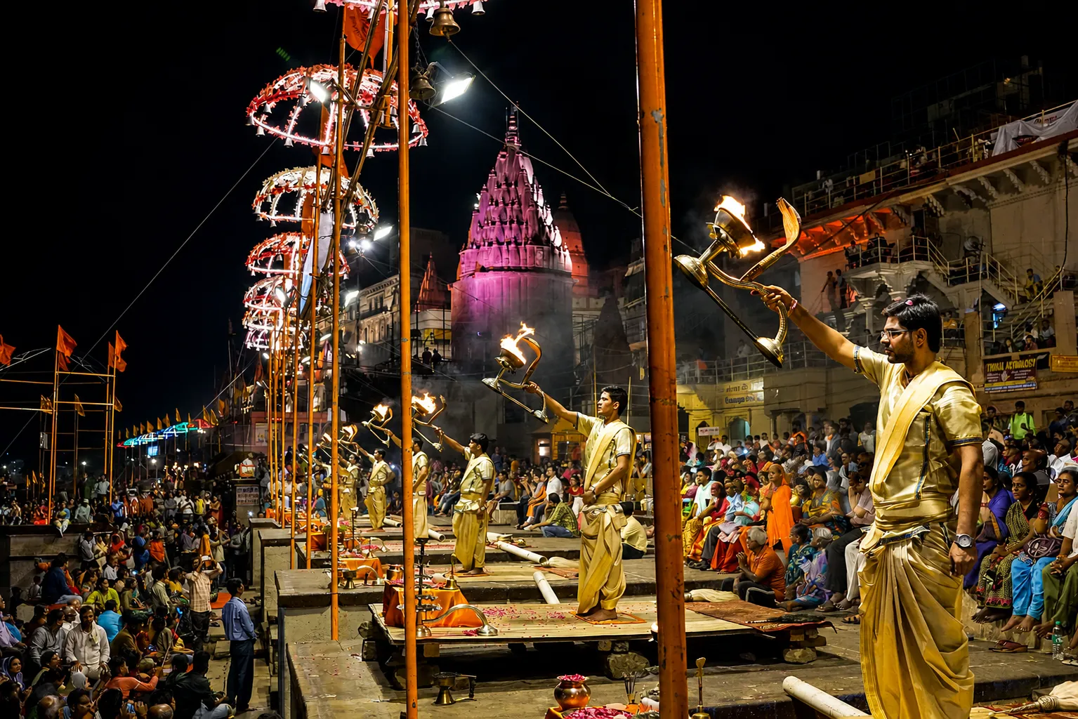 Ganga Aarti ceremony — Recon International